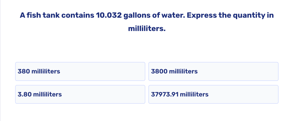 Practice with measuring liquid volume worksheet and tests