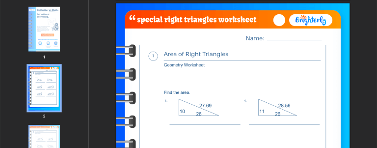 FREE Special Right Triangles Worksheets [PDFs] Brighterly