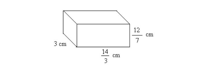 Find the volume of the following figure