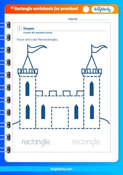 Trace Rectangle Worksheet