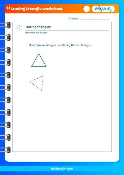 Triangle Worksheet For Kindergarten