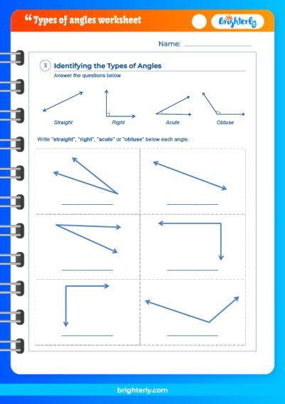 Classify Angles Worksheet