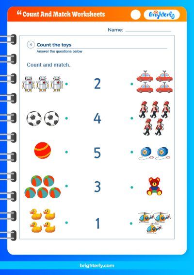 Match and Count Worksheets