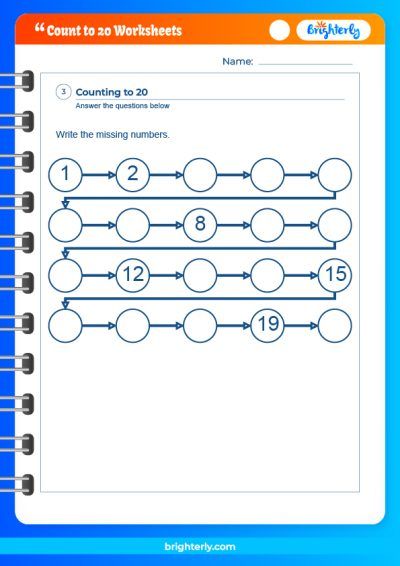 Counting Worksheets up to 20