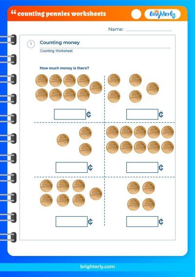 Penny Counting Worksheet