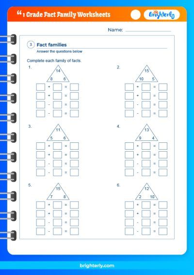 Math Facts Practice Worksheets 1st Grade