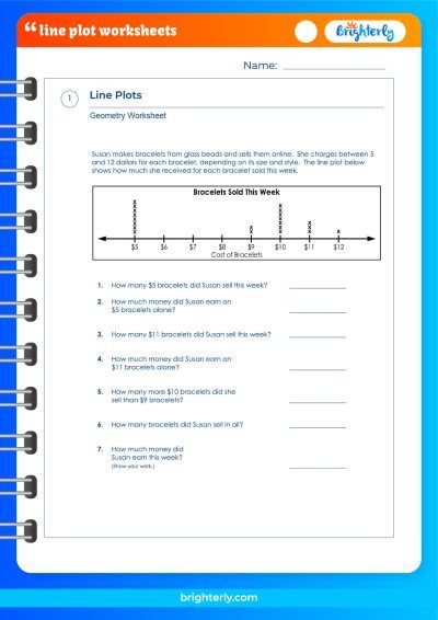 Line Plot Worksheets With Answers