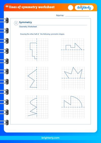 4Th Grade Lines Of Symmetry Worksheet