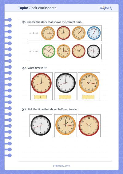 Time Clock Worksheets