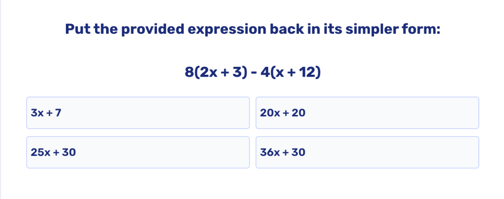 Combining like terms worksheet PDF: Practice