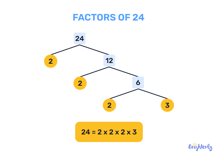 What is the prime factorization of 24?