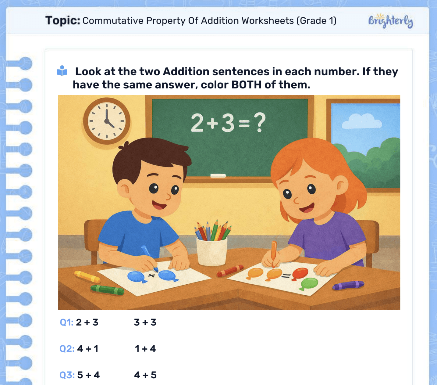 Lucky to Learn Math - 1st Grade - Lesson 2.19 - Associative Property -  Lesson Plan - Lucky Little Learners, image size:1434x1262