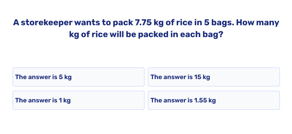 Dividing whole numbers worksheet: Practice