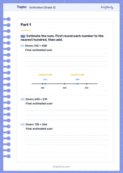 Estimation Worksheets 1