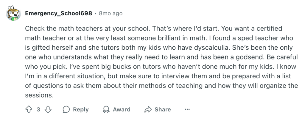 How to find a math tutor Reddit: Tips from users
