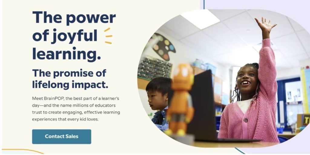 Educational website for kids #8: BrainPOP