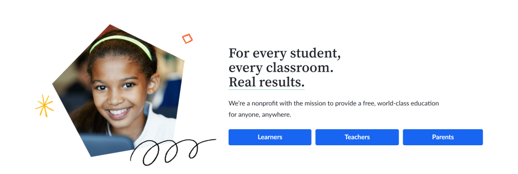 Free educational website for kids #1: Khan Academy