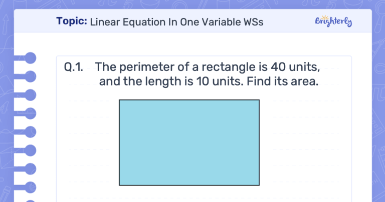 Free linear equation in one variable worksheets