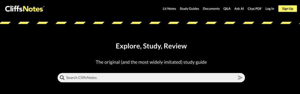 Math learning website #4: CliffsNotes