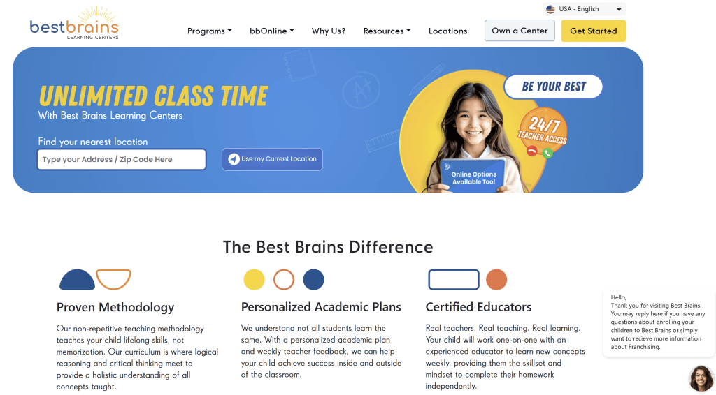 Kumon alternative #3: Best Brains