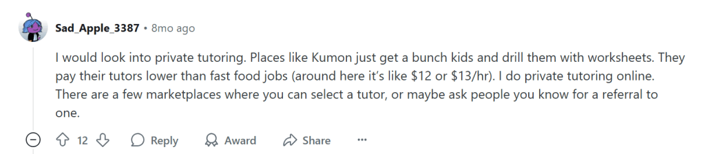 Top alternative to Kumon Reddit
