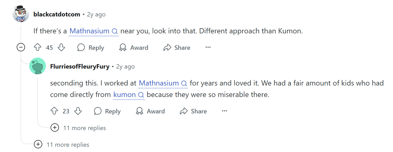 Top alternative to Kumon Reddit