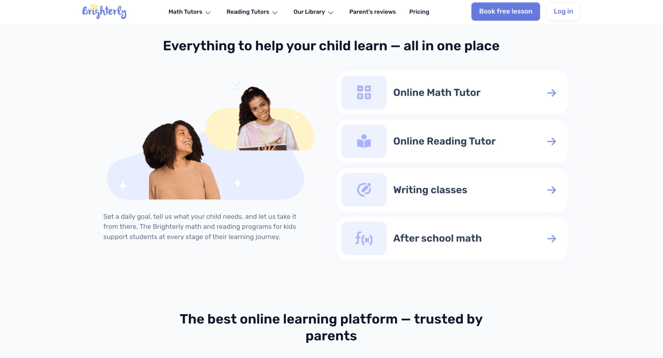 Brighterly Online Course Platform for Kids and Teens