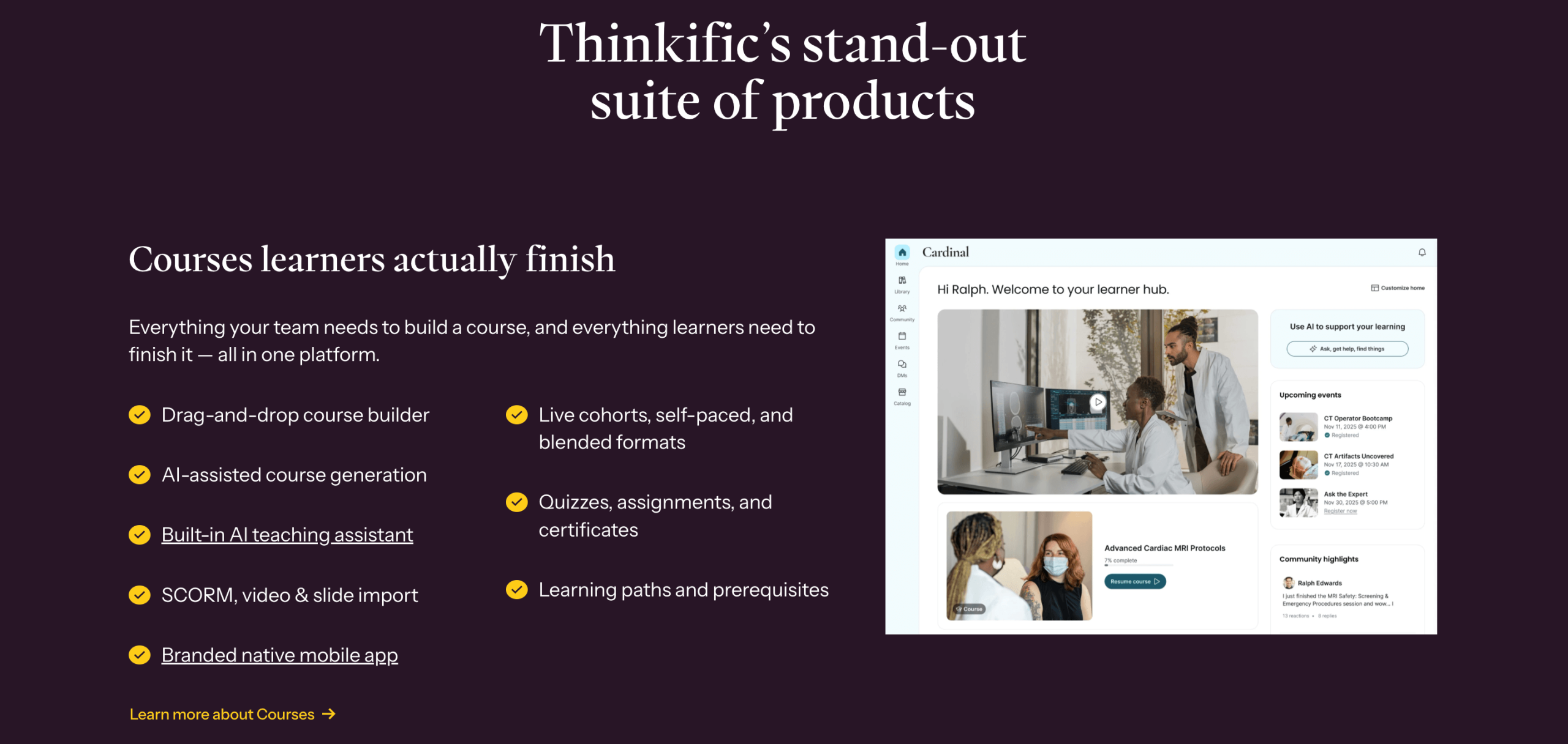 Thinkific Online Course Creation Platform