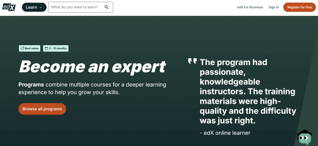 edX platform for online classes