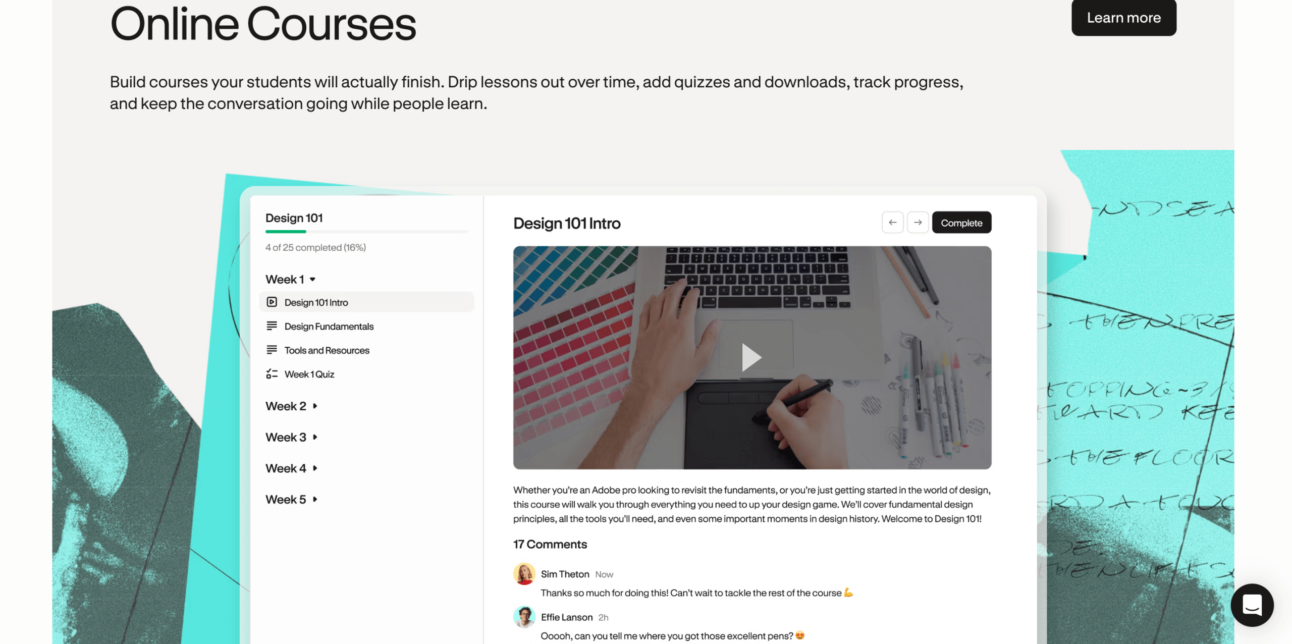 Podia Online Course Builder