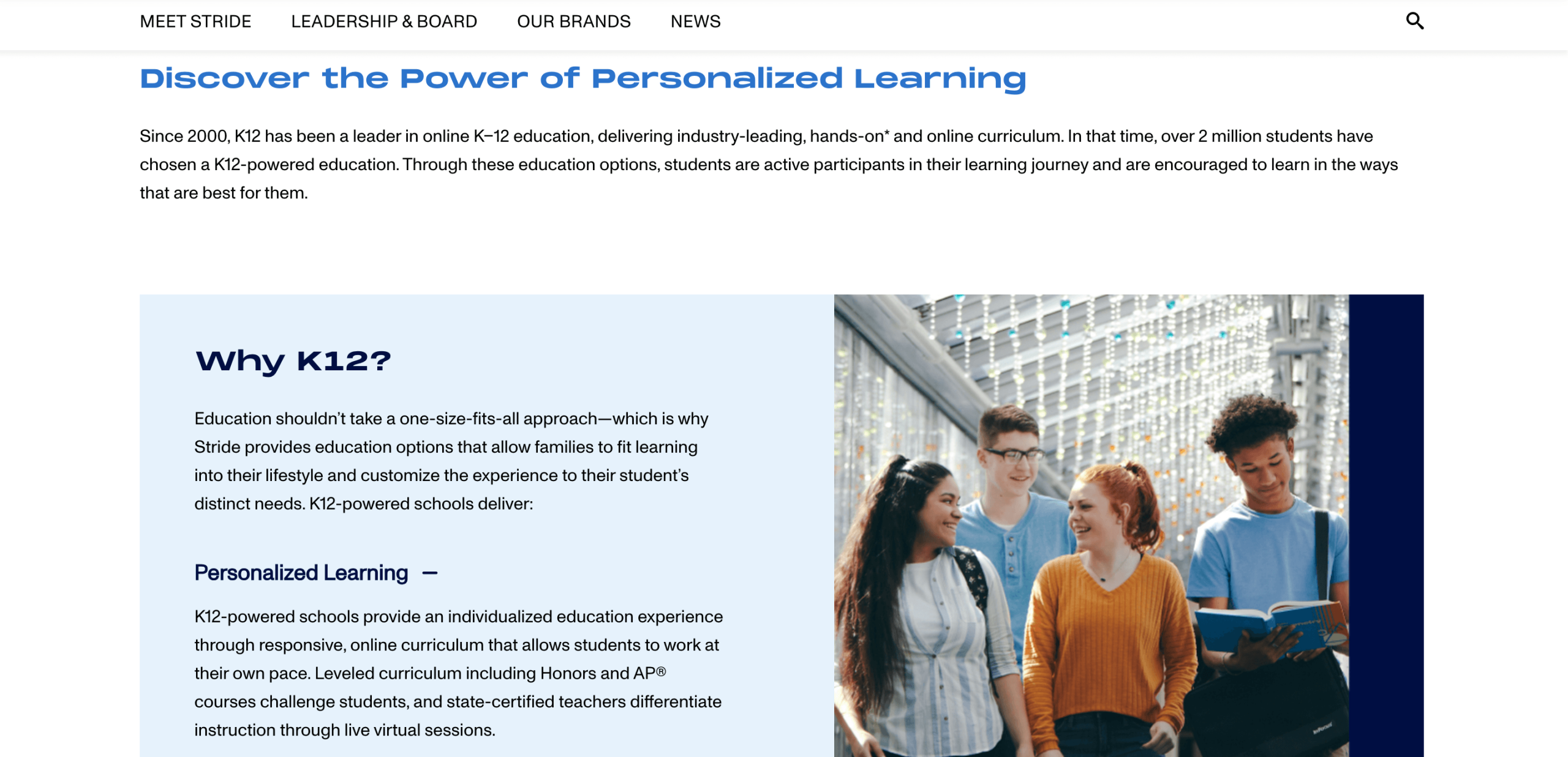 Stride K12 Free Online Course Platform