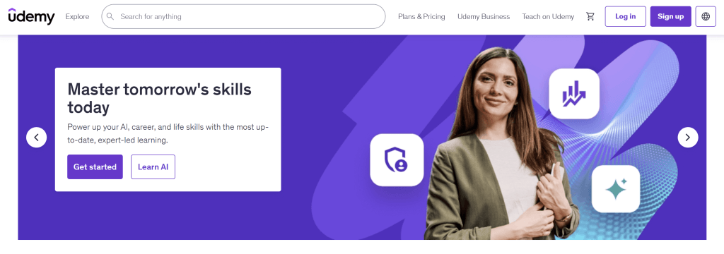 Udemy online video course platform