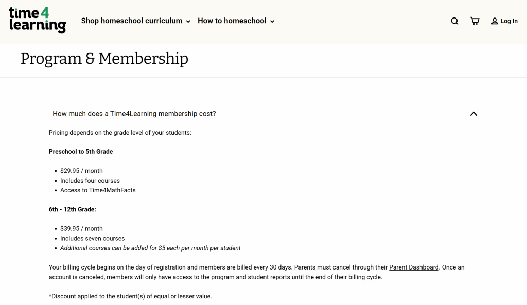 Roadschooling with Time4Learning school