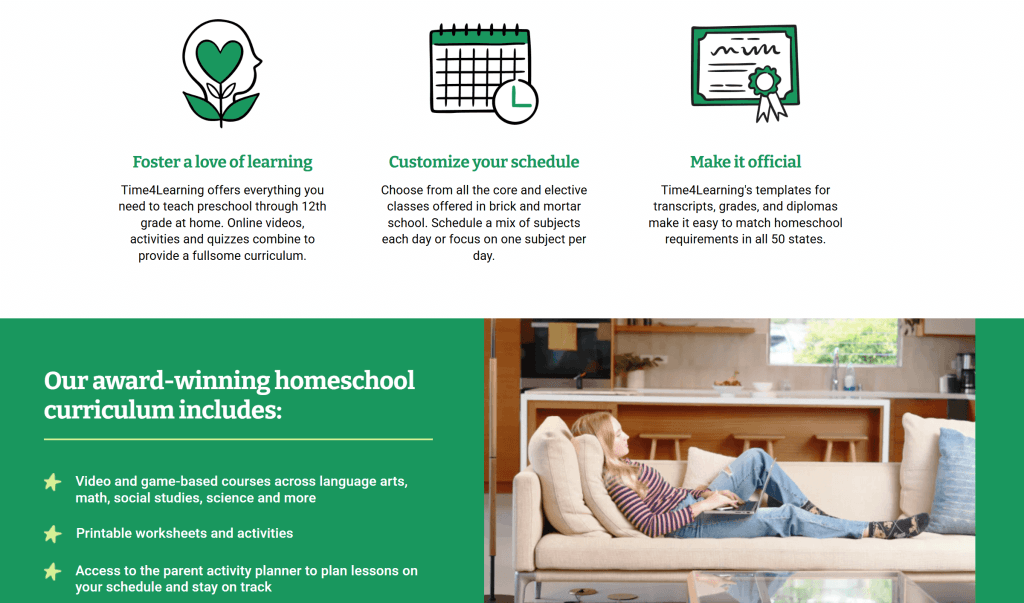 Roadschooling with Time4Learning school