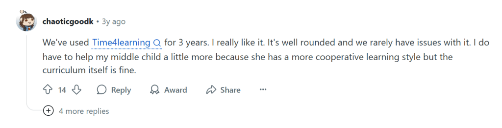 Roadschooling with Time4Learning school