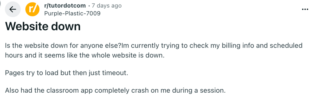 Varsity Tutors alternatives Reddit & Trustpilot reviews