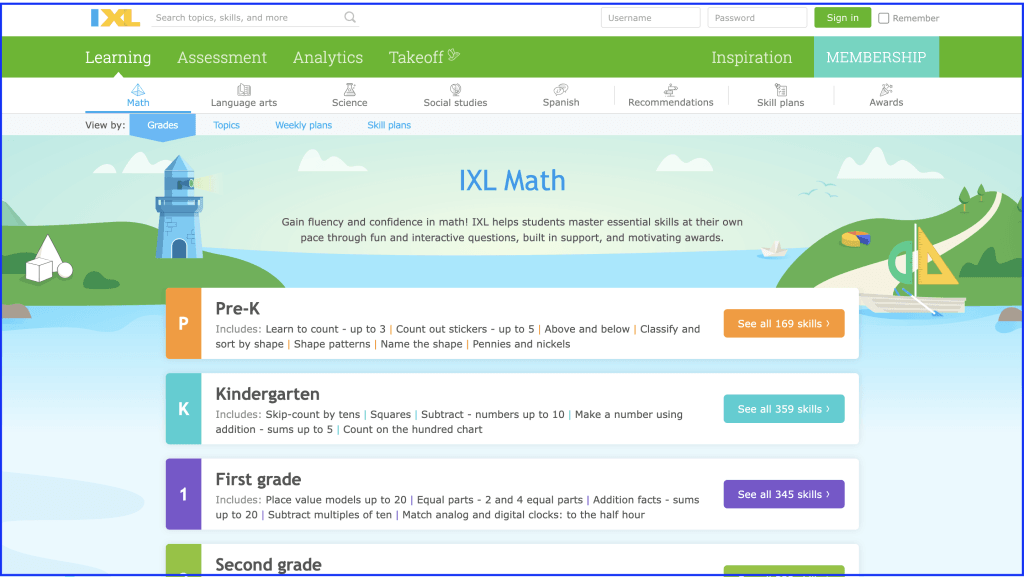 Khan Academy alternative #3: IXL
