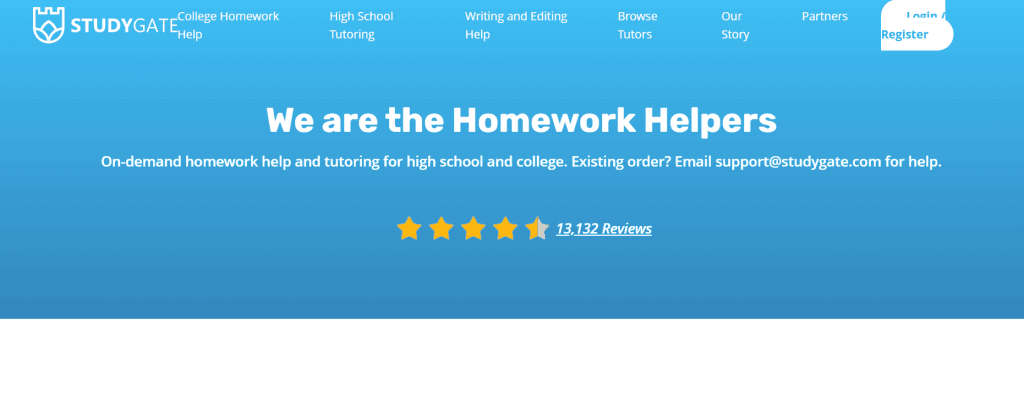 StudyGate: Best for homework help 