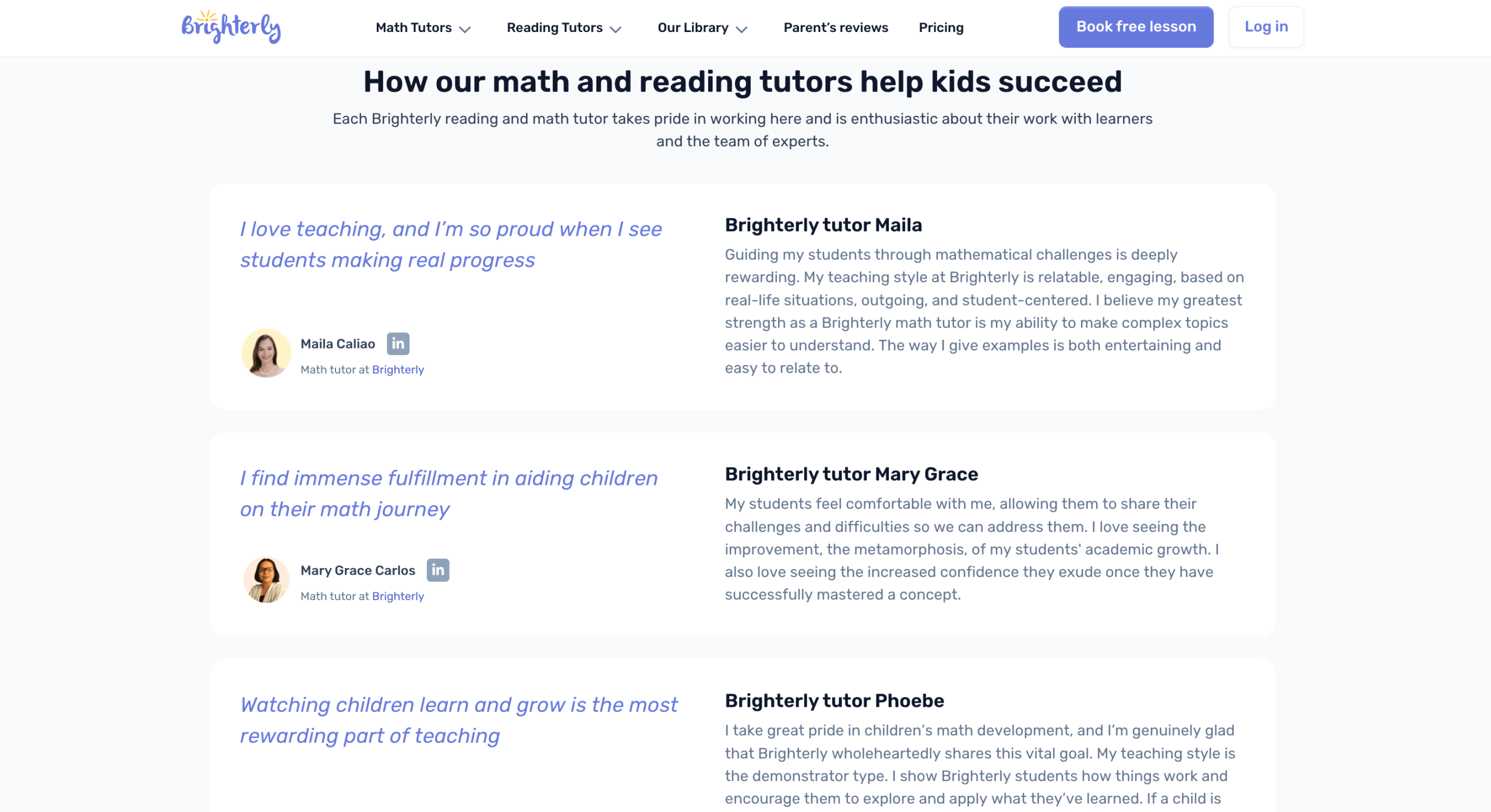 Brighterly – Best for Personalized K-12 Math and Reading