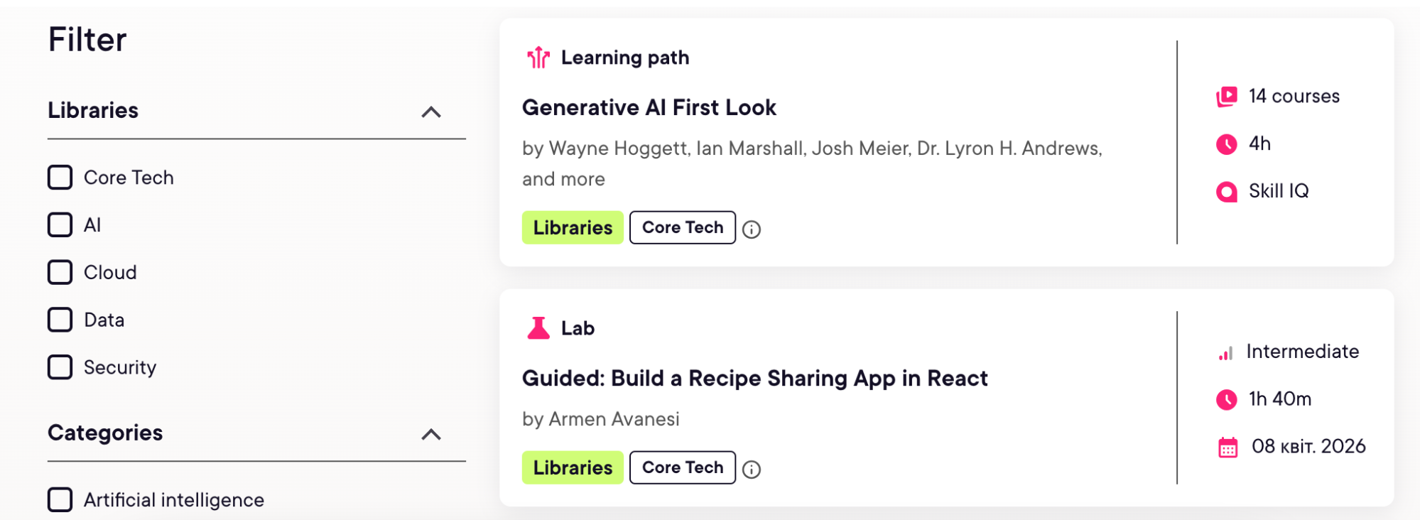 Pluralsight – Best for Tech and IT Skills