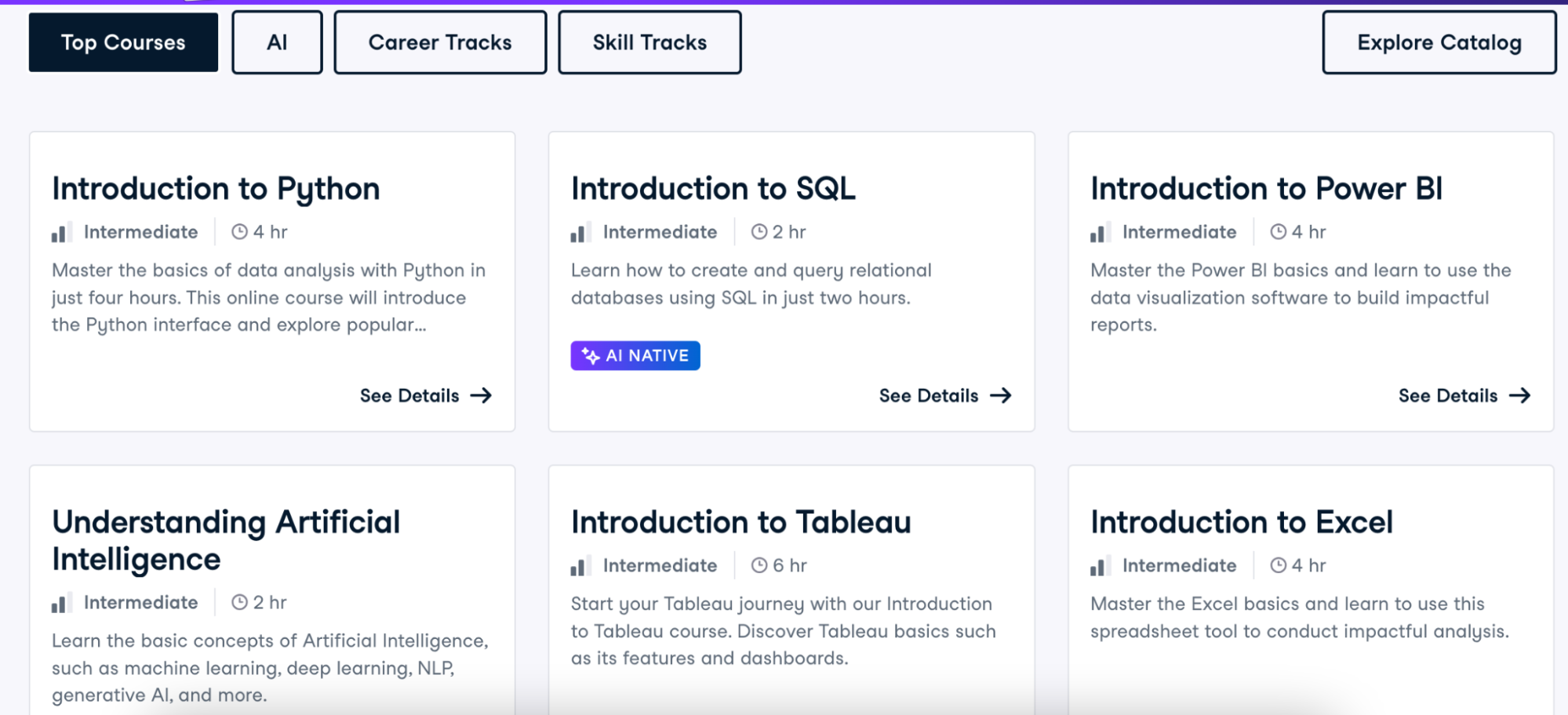 DataCamp – Best for Data Science and AI