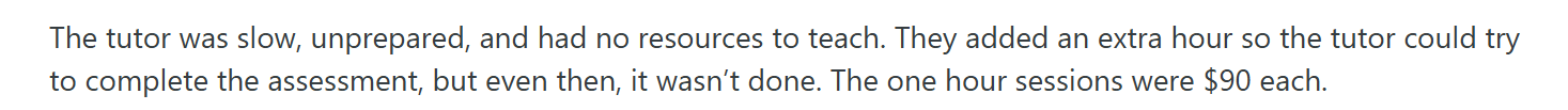 How much does Varsity Tutors cost per hour?