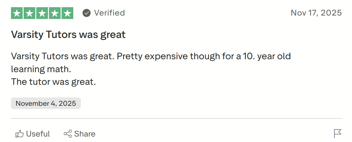 How much does Varsity Tutors cost per hour?