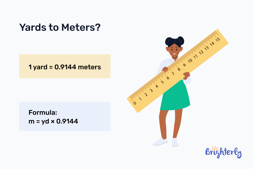 Meter to Yards Conversion Definition Formula and Examples