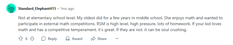 Russian School of Mathematics reviews