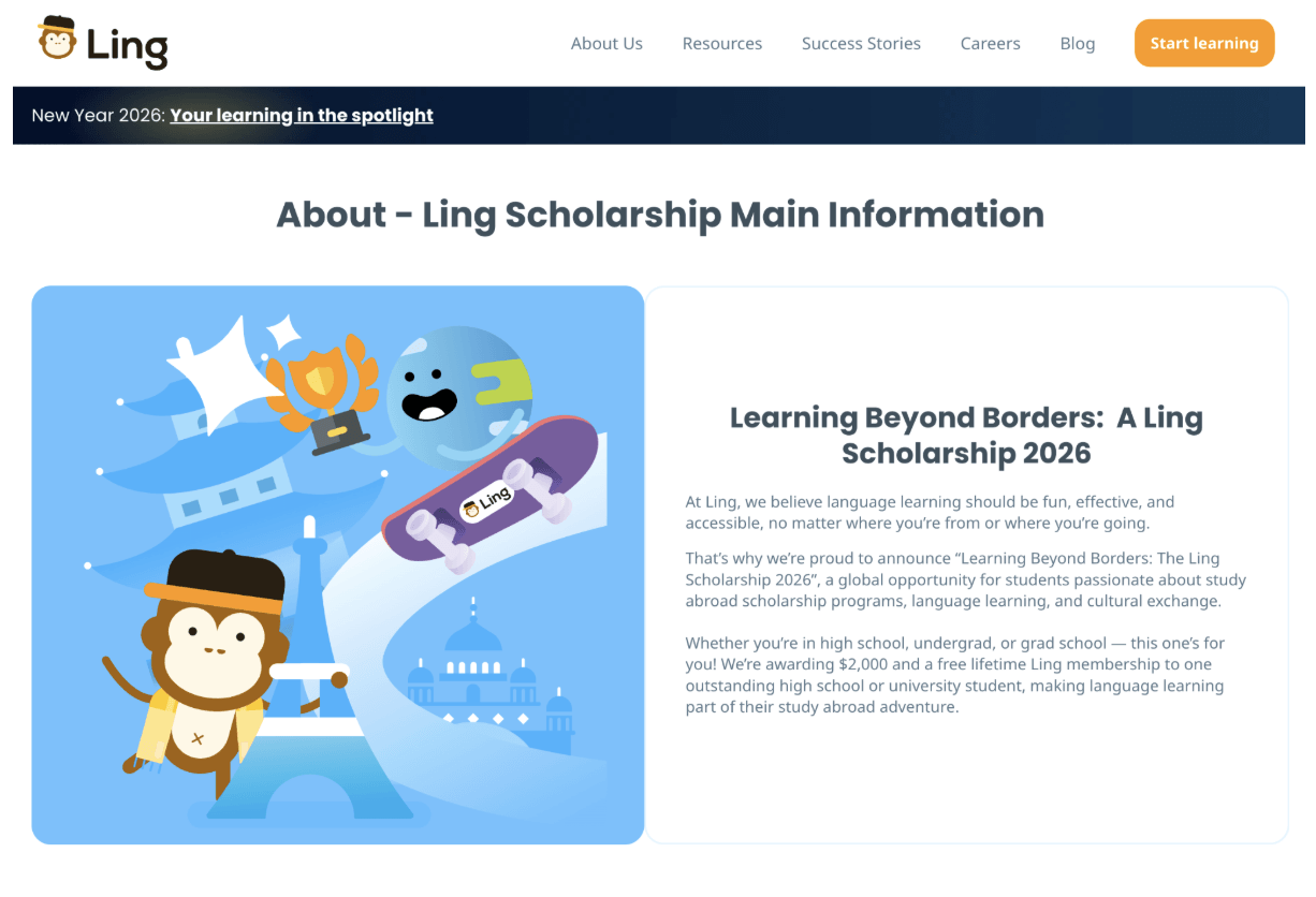 Scholarship for high school students #1: Learning Beyond Borders Scholarship