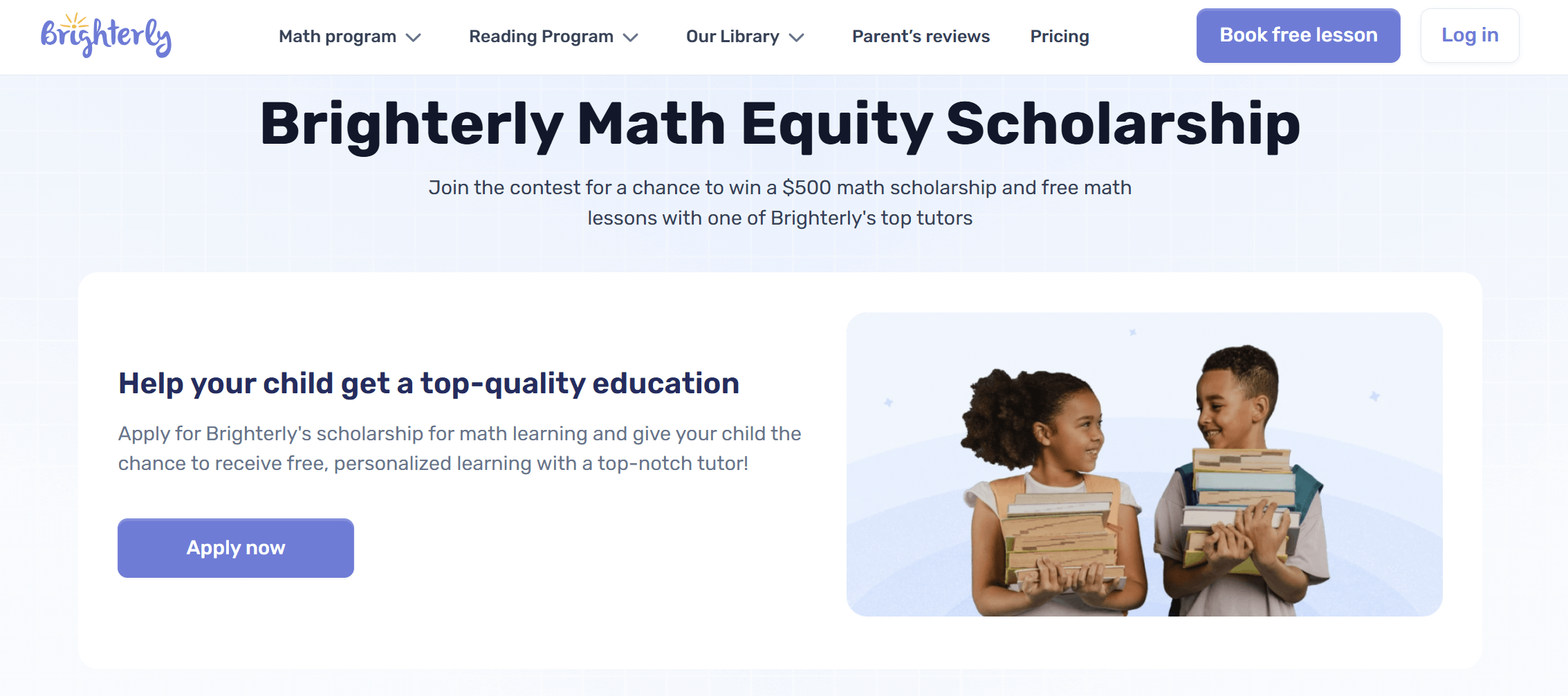 Brighterly Math Equity Scholarship