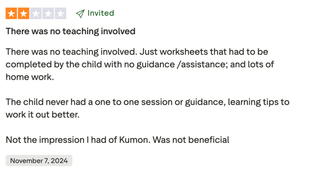 Kumon reviews