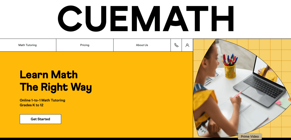 6 - Cuemath homepage