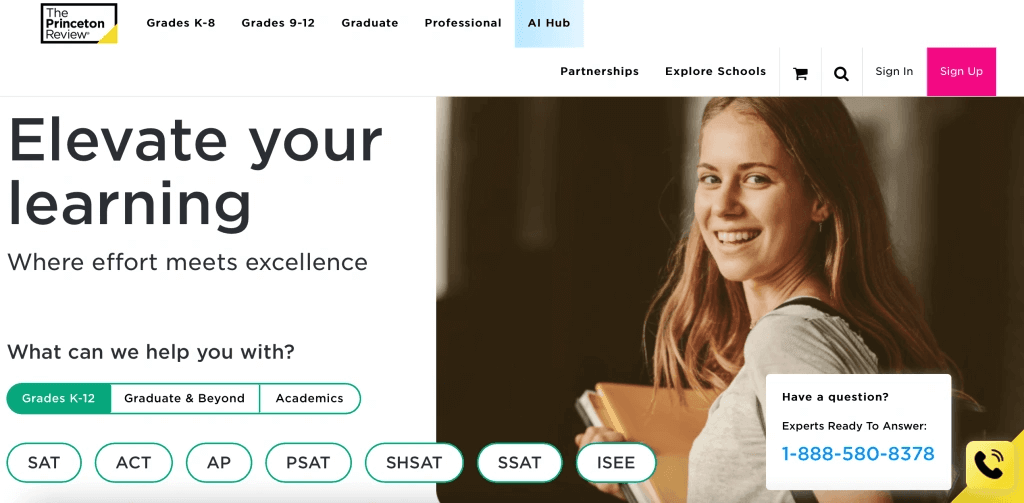 #3 Princeton Review Academic Tutoring